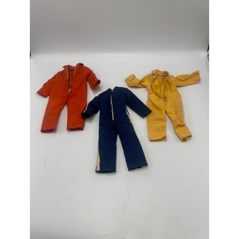 Vintage GI Joe Hasbro Jumpsuit Lot Yellow Orange Blue Action Figure Clothes